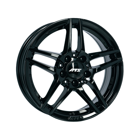 Jante aluminium ATS Mizar, 6,5x17 ET49 5x112 66,5, schwarz glänzend