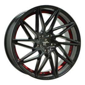 Jante aluminium Keskin KT20 Future, 8,5x19 ET45 5x112 72,6, matt black red inside