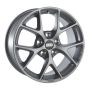 Jante aluminium BBS SR, 7,5x17 ET37 5x100 70, himalaya-grau matt