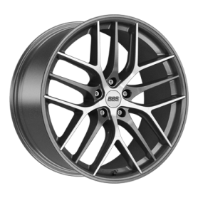 Jante aluminium BBS CC-R, 8,5x19 ET30 5x112 82, graphit diamant-gedreht matt