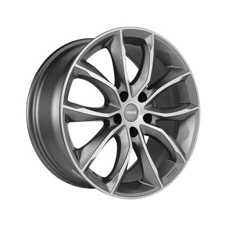 Jante aluminium Momo Screamjet EVO, 7x16 ET40 5x112 79,6, matt anthracite diamond cut