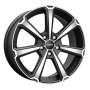 Jante aluminium Momo Legend, 7,5x18 ET18 4x108 65,1, matt black polished