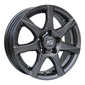 Jante aluminium MSW 77, 6x15 ET35 4x100 63,4, matt dark grey