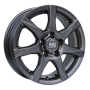 Jante aluminium MSW 77, 6x15 ET42 4x108 63,4, matt dark grey