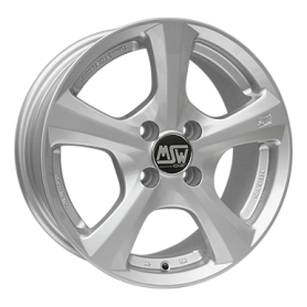 Jante aluminium MSW 19, 6,5x15 ET18 4x108 65,1, full silver