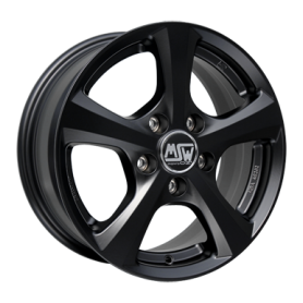 Jante aluminium MSW 19, 6,5x15 ET25 4x108 65,1, matt black