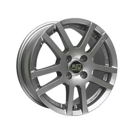 Jante aluminium MSW 22, 5,5x14 ET35 4x100 63,4, grey silver