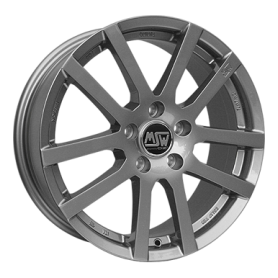 Jante aluminium MSW 22, 6x15 ET38 5x100 57,1, grey silver