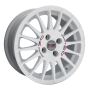 Jante aluminium OZ Superturismo WRC, 7x17 ET42 4x108 75, weiß lackiert rote Schrift