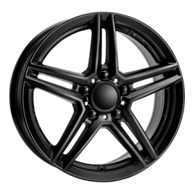 Jante aluminium Rial M10, 6,5x17 ET44 5x112 66,5, racing-schwarz