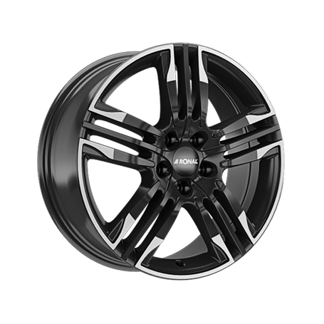 Jante aluminium Ronal R58 MCR, 8x20 ET35 5x112 76, jetblack-white rim