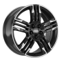 Jante aluminium Ronal R58 MCR, 8x20 ET40 5x108 76, jetblack-white rim