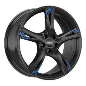 Jante aluminium Ronal R62 Blue, 8,5x20 ET40 5x112 76, jetblack blue