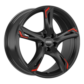 Jante aluminium Ronal R62 Red, 8,5x20 ET30 5x112 76, jetblack red