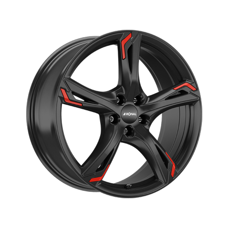 Jante aluminium Ronal R62 Red, 8,5x20 ET40 5x108 76, jetblack red