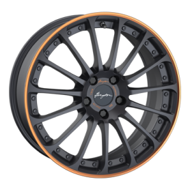 Jante aluminium Breyton Magic CW, 7,5x18 ET48 5x112 66,5, matt grey with orange anodized lip