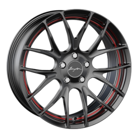 Jante aluminium Breyton Race GTS-R, 7,5x18 ET45 5x120 72,5, matt black red circle undercut