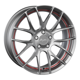 Jante aluminium Breyton Race GTS-R, 7,5x18 ET45 5x120 72,5, matt gun red circle undercut