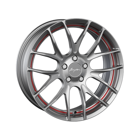 Jante aluminium Breyton Race GTS-R, 7x18 ET48 5x112 66,5, matt gun red circle undercut