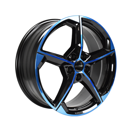 Jante aluminium Ronal R66, 8,5x20 ET35 5x112 76, jetblack-blue tinted