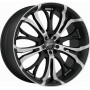 Pack de 4 jantes aluminium BARRACUDA TZUNAMEE MATT BLACK POLISHED 8x18 5x110/5x120 ET38 Ø72.6mm