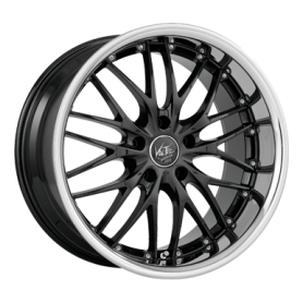 Jante aluminium Barracuda Voltec T6, 7x17 ET38 4x100 73,1, Highgloss black inox lip