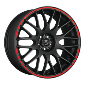 Jante aluminium Barracuda Karizzma, 7,5x17 ET38 4x98 73,1, PureSports / Color Trim rot