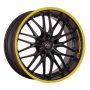 Jante aluminium Barracuda Voltec T6, 8x18 ET38 4x100 73,1, PureSports / Color Trim gelb