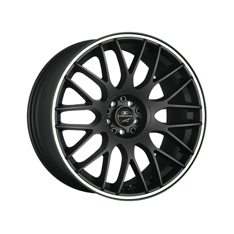 Jante aluminium Barracuda Karizzma, 7,5x17 ET35 5x100 73,1, PureSports / Color Trim weiss