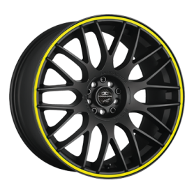 Jante aluminium Barracuda Karizzma, 8x18 ET40 5x105 73,1, PureSports / Color Trim gelb