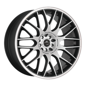 Jante aluminium Barracuda Karizzma, 7,5x17 ET40 5x108 73,1, Mattblack Puresports / Color Trim weiss