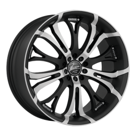 Jante aluminium Barracuda Tzunamee, 7,5x17 ET13 4x108 65,1, mattblack-polished