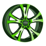 Jante aluminium Carmani 9 Compete, 6,5x15 ET38 5x100 57,1, neon green polish