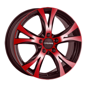 Jante aluminium Carmani 9 Compete, 6,5x15 ET38 5x100 57,1, red polish