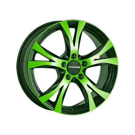 Jante aluminium Carmani 9 Compete, 6,5x15 ET45 5x114,3 72,6, neon green polish