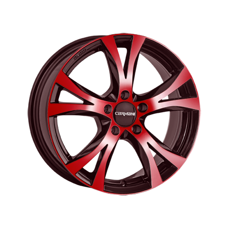 Jante aluminium Carmani 9 Compete, 8x17 ET30 5x120 72,6, red polish